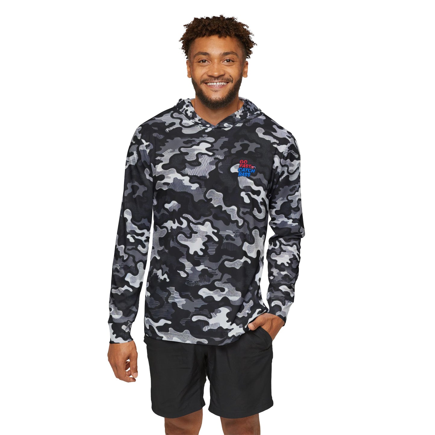 Go Fast Catch Bass - Performance Hoodie Arctic Camo