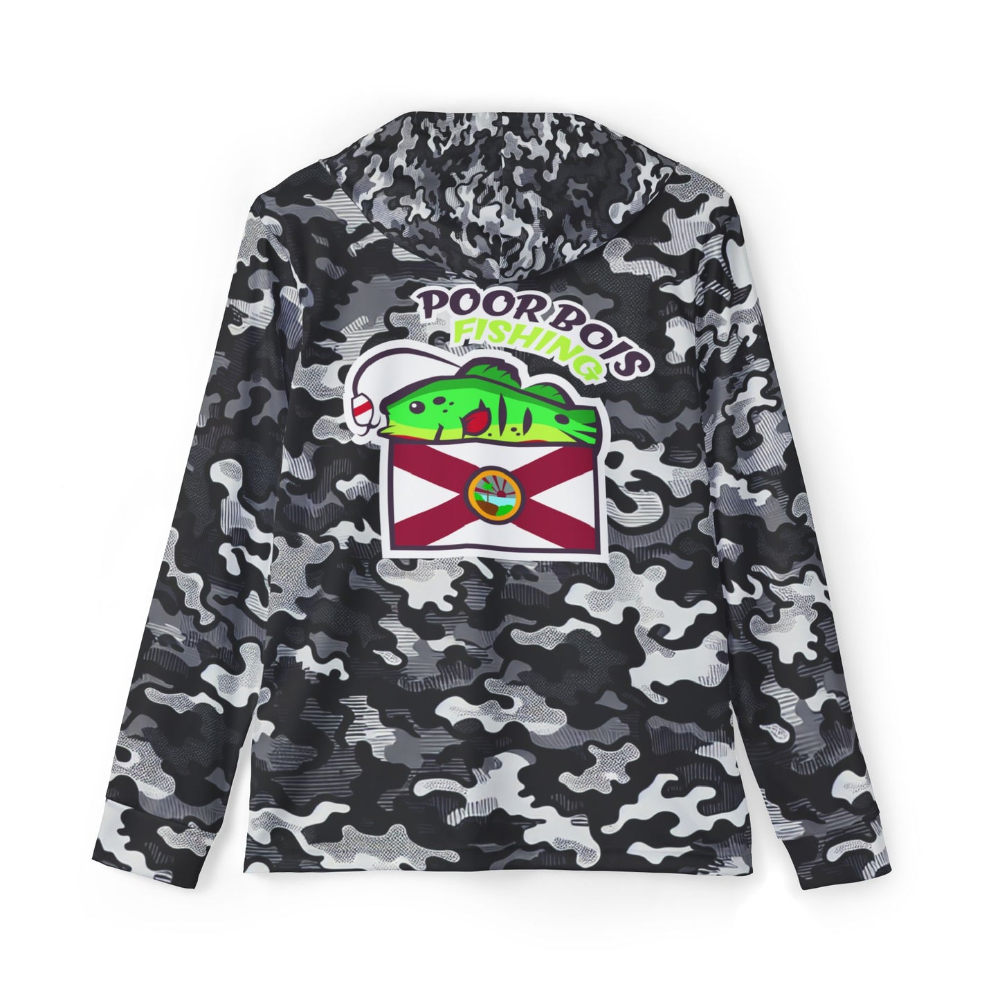 Florida Flag Peacock - Performance Hoodie Arctic Camo