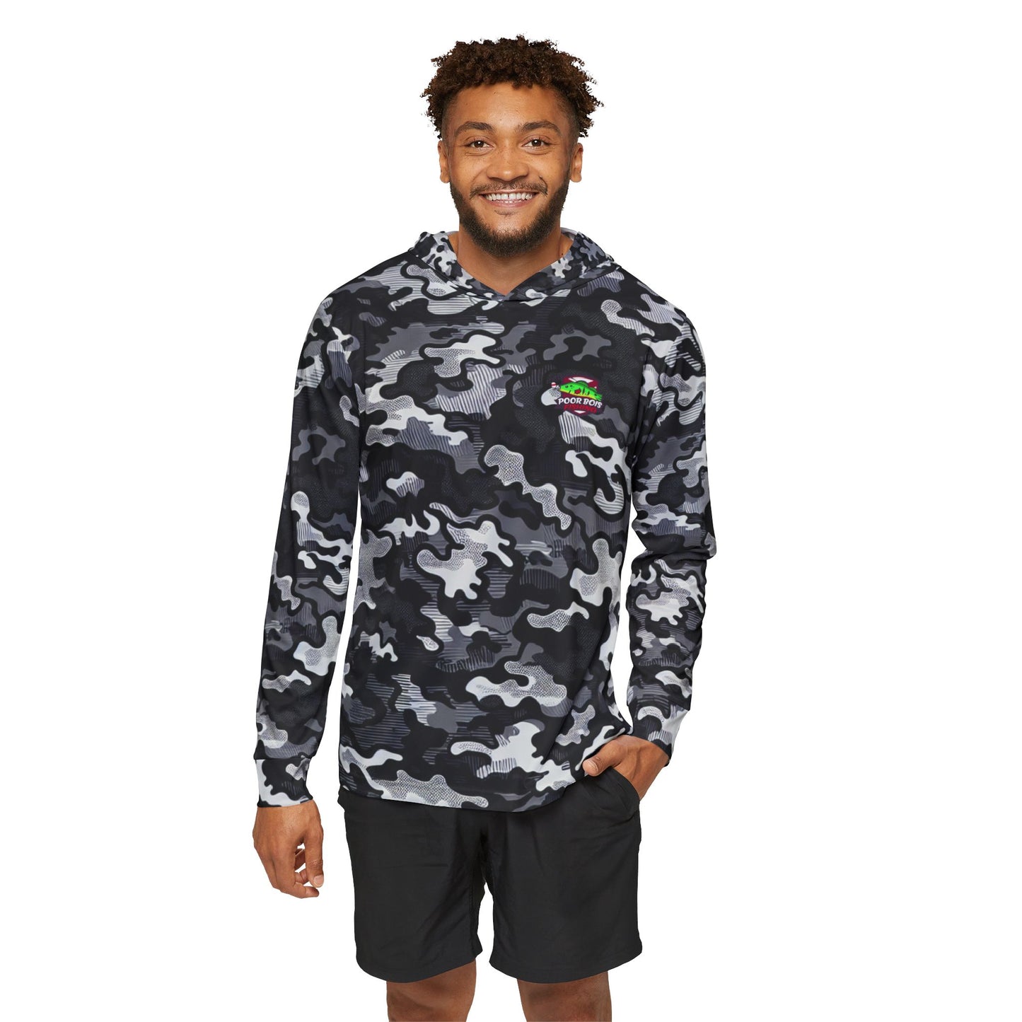 Florida Flag Peacock - Performance Hoodie Arctic Camo