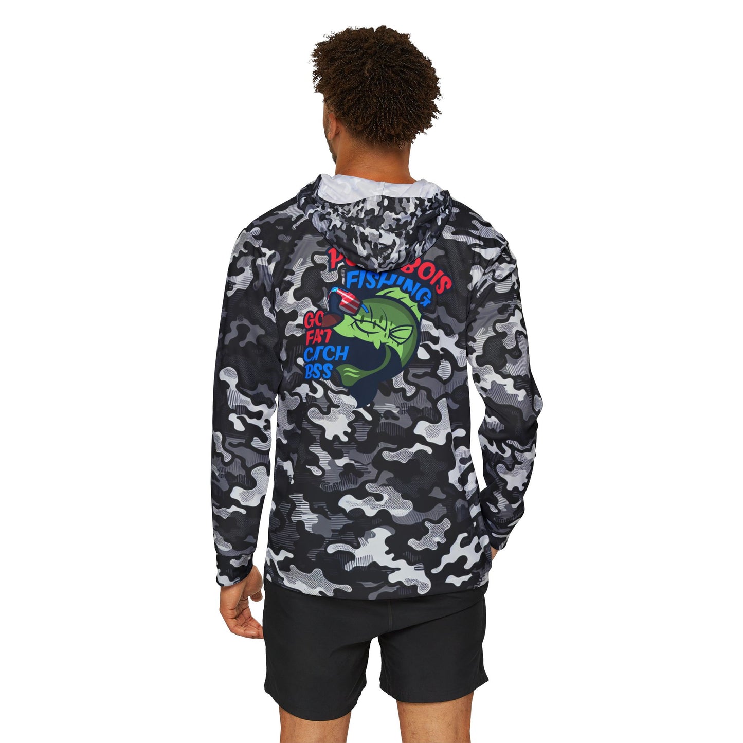 Go Fast Catch Bass - Performance Hoodie Arctic Camo